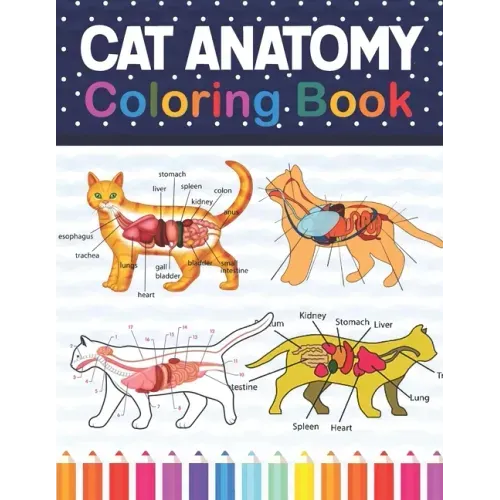 Cat Anatomy Coloring Book: Cat Anatomy Coloring Book for Kids & Adults. The New Surprising Magnificent Learning Structure For Veterinary Anatomy