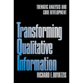 Transforming Qualitative Information: Thematic Analysis and Code Development