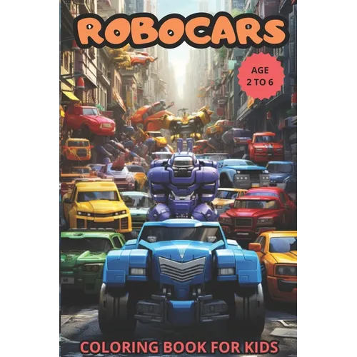 Robocars: Coloring Book for Kids