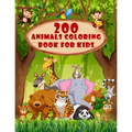 200 Animals Coloring Book For Kids: Toddler Coloring Book helps children ages 1,2,3 and 10 - Discover more ideas about cartoon animals and awsome anim