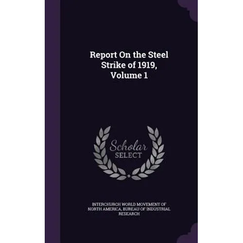 Report On the Steel Strike of 1919, Volume 1