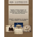 Aleutian Livestock Company, Inc., Petitioner, V. United States. U.S. Supreme Court Transcript of Record with Supporting Pleadings
