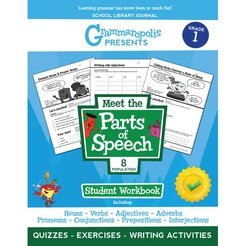 The Parts of Speech Workbook, Grade 1