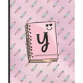 Composition Notebook Y: Monogrammed Initial Primary School Wide Ruled Interior Notebook