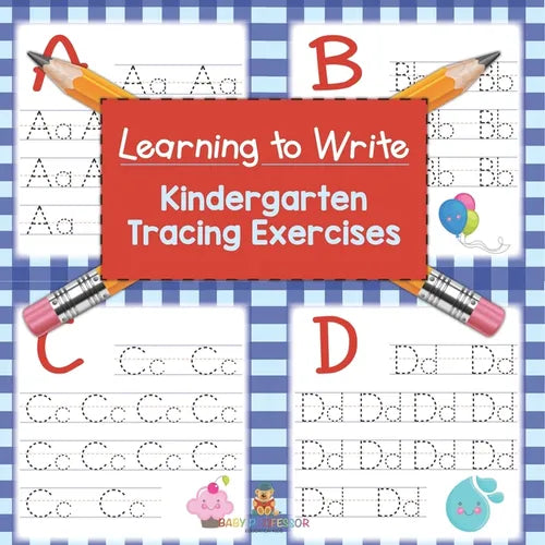 Learning to Write: Kindergarten Tracing Exercises