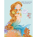 Little Mermaid Girl Coloring Book for Kids