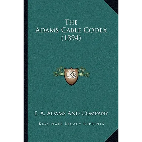 The Adams Cable Codex (1894)