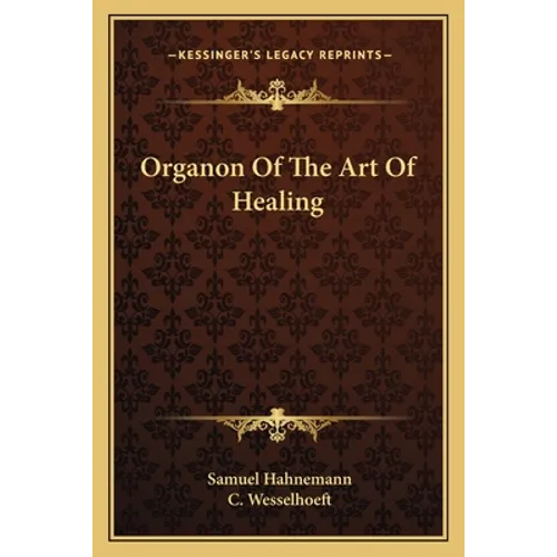 Organon Of The Art Of Healing