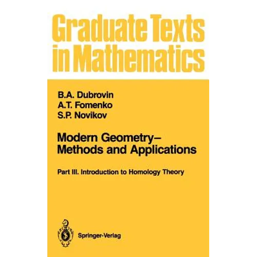 Modern Geometry--Methods and Applications: Part III: Introduction to Homology Theory