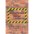 Restricted Area Keep Out: Internet password and username keeper with alphabetical tabs