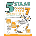 5 STAAR Grade 7 Math Practice Tests: Extra Practice to Help Achieve an Excellent Score