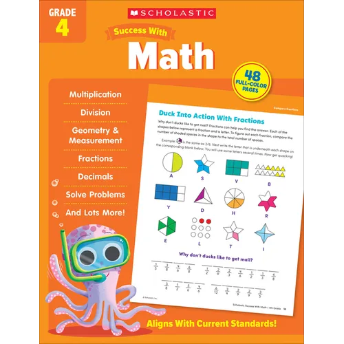 Scholastic Success with Math Grade 4 Workbook