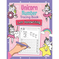 Unicorn Number Tracing Book Left Handwriting: Magical Practice Workbook for Left-Handed Preschoolers - Perfect Math Learning Worksheets for Kindergart