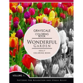 Wonderful Garden Volume 1: Flower Grayscale coloring books for adults Relaxation (Adult Coloring Books Series, grayscale fantasy coloring books)