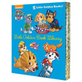 Paw Patrol Little Golden Book Library (Paw Patrol): Itty-Bitty Kitty Rescue; Puppy Birthday!; Pirate Pups; All-Star Pups!; Jurassic Bark!