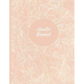 Health Record: Daily Home Monitoring of Blood Pressure, Glucose, and Heart Rate, Large Floral Cover