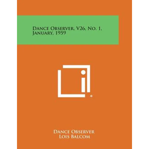 Dance Observer, V26, No. 1, January, 1959