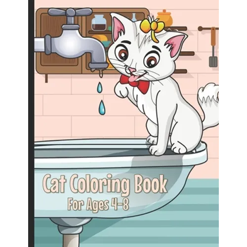 Cat Coloring Book: Cute Cat Coloring Book for Kids Ages 4-8