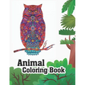 Animal Coloring Book: Stress Relieving Designs to Color. Extra-Thick High-Quality Perforated Pages .