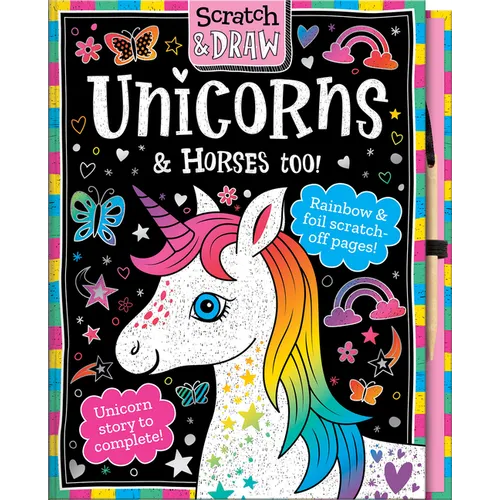 Scratch and Draw Unicorns & Horses Too!