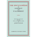 The Encyclopedie of Diderot and D'Alembert: Selected Articles