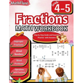 Fractions Math Workbook 4th and 5th Grade: Fractions Workbook Grade 4-5, Operations with Fractions, Mixed Numbers, Word Problems