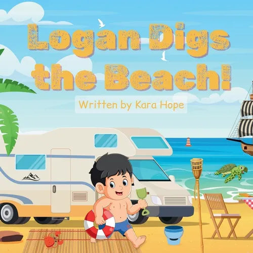 Logan Digs the Beach!