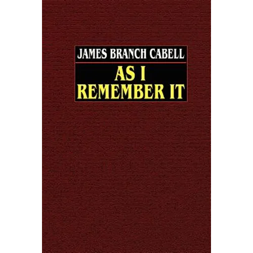 As I Remember It