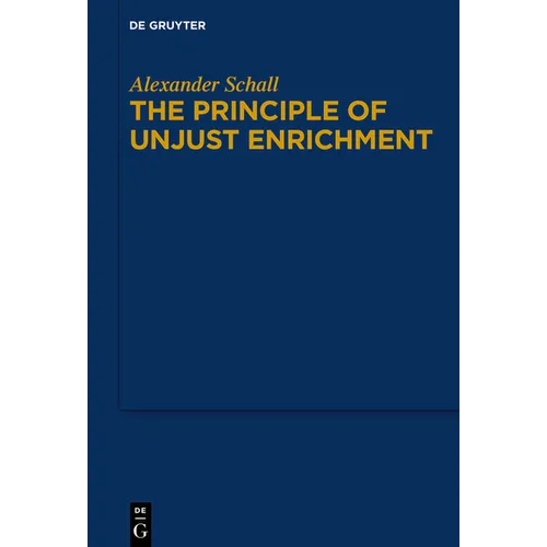 The Principle of Unjust Enrichment