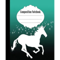 Composition Notebook: Stars and Unicorn Composition Notebook Wide Ruled 7.5 x 9.25 in, 100 pages book for kids, teens, school, students and teachers