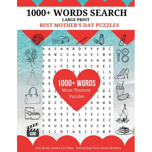 1000+ Words Search - Best Mother's Day Puzzles: Fun Brain Games For Mom - Interesting Facts About Mother