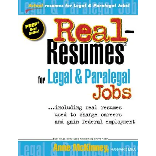 Real-Resumes for Legal & Paralegal Jobs