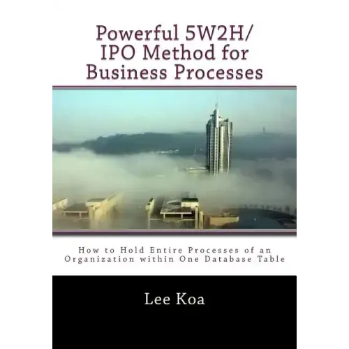 Powerful 5W2H/IPO Method for Business Pocesses: How to hold entire processes of an organization within one database table?