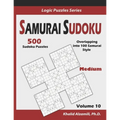 Samurai Sudoku: 500 Medium Sudoku Puzzles Overlapping into 100 Samurai Style