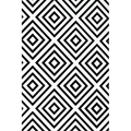 Hardcover Classic Notebook: 256 Lined Page Notebook, 7-x-10-inch, Black and White Geometric: 256 Lined Page Notebook, 7-x-10-inch, Black and White Geo