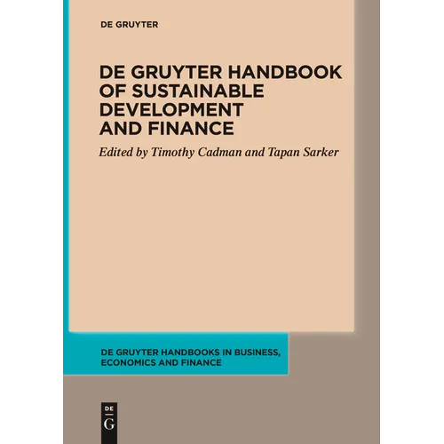 de Gruyter Handbook of Sustainable Development and Finance
