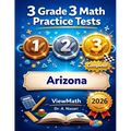 3 Arizona AASA Grade 3 Math Practice Tests: Full-Length Test Prep with Detailed Answer Explanations