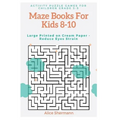 Maze Books For Kids 8-10: Activity Puzzle Games for Children Grade 3-5, Challenging Logical Thinking Creativity, Large Print, Cream Page
