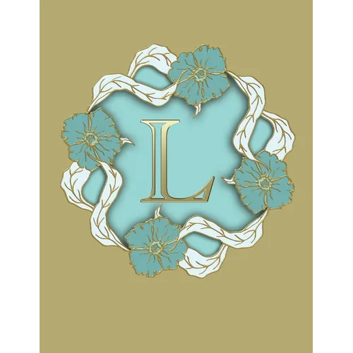 L: 100 Pages 8.5" X 11" Monogram Notebook College Ruled Line Paper