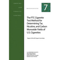 The FTC Cigarette Test Method for Determining Tar, Nicotine, and Carbon Monoxide Yields of U.S. Cigarettes: Smoking and Tobacco Control Monograph No.