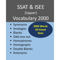 SSAT & ISEE (Upper) Vocabulary 2000