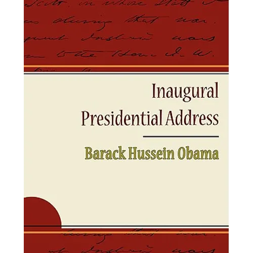 Inaugural Presidential Address