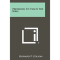 Preparing to Teach the Bible