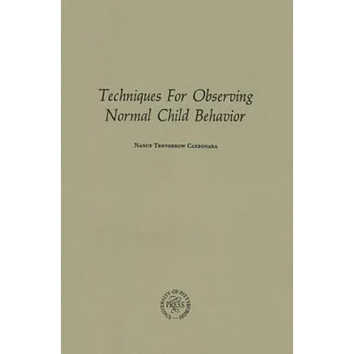 Techniques for Observing Normal Child Behavior