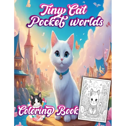 Tiny Cats Pocket World coloring book: Cats lover in The Magical Pocket World