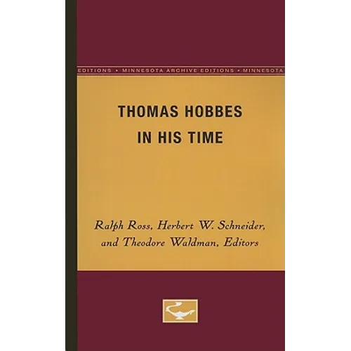Thomas Hobbes in His Time