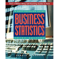 Business Statistics: A Self-Teaching Guide