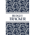 Budget Tracker (Navy and White Money Outlines): 6"x9" Monthly Finance Organizer for Expenses, Savings, and Debt; Manage Your Money Notebook