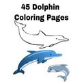 45 Dolphin Coloring Pages: Dolphin Coloring 45 Pages