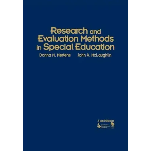 Research and Evaluation Methods in Special Education